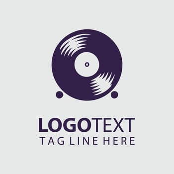 Music Disk Logo vector