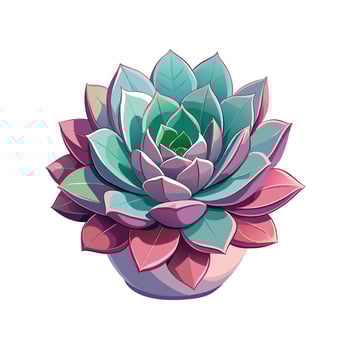 Beautiful Flowerpot Houseplant Illustration vector