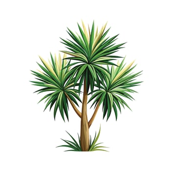 Beautiful Flowerpot Houseplant Illustration vector