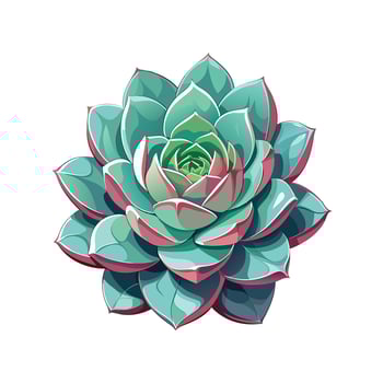 Beautiful Flowerpot Houseplant Illustration vector