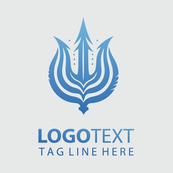Trident Logo Illustrations vector