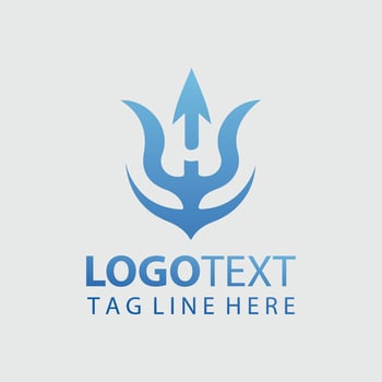 Trident Logo Illustrations vector