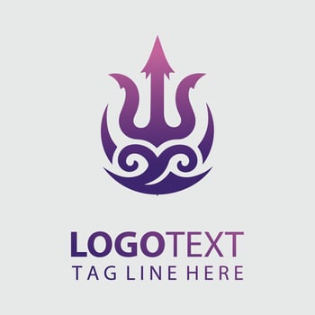 Trident Logo Illustrations vector