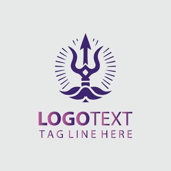 Trident Logo Illustrations vector