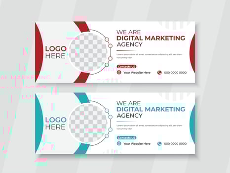 Creative Corporate business social media design Facebook cover template web banner Template. vector