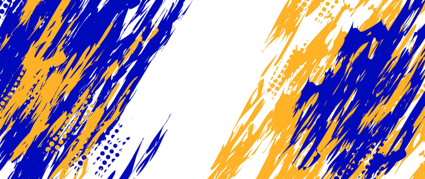 illustration of abstract blue and orange grunge texture background vector