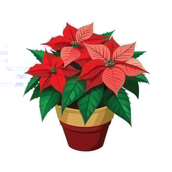 Beautiful Flowerpot Houseplant Illustration vector