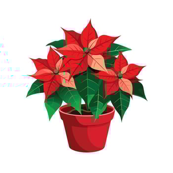 Beautiful Flowerpot Houseplant Illustration vector