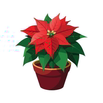 Beautiful Flowerpot Houseplant Illustration vector