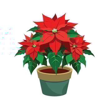 Beautiful Flowerpot Houseplant Illustration vector
