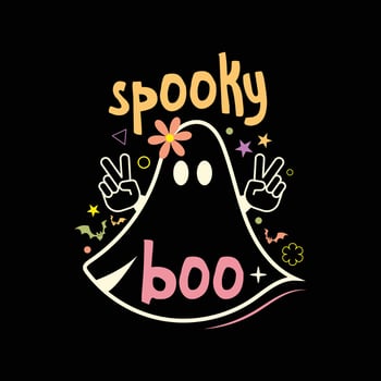 Spooky Boo Halloween vector