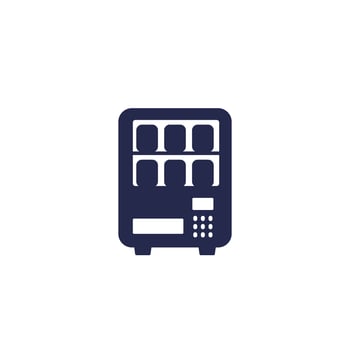 vending machine icon on white vector