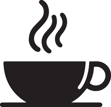 Cup of coffee icon. Tea cup illustration. Cup flat icon. Cup outline pictogram vector
