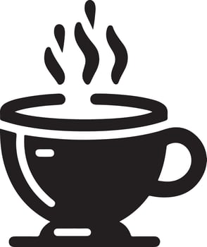 Cup of coffee icon. Tea cup illustration. Cup flat icon. Cup outline pictogram vector