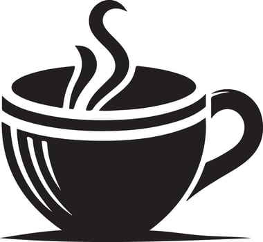 Cup of coffee icon. Tea cup illustration. Cup flat icon. Cup outline pictogram vector