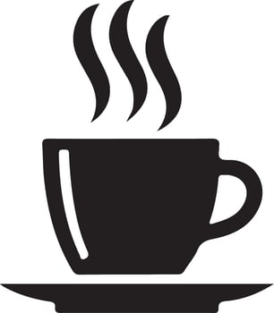 Cup of coffee icon. Tea cup illustration. Cup flat icon. Cup outline pictogram vector