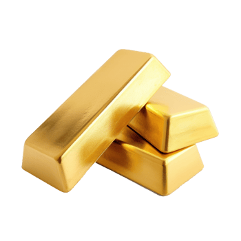 gold bars on transparent background png