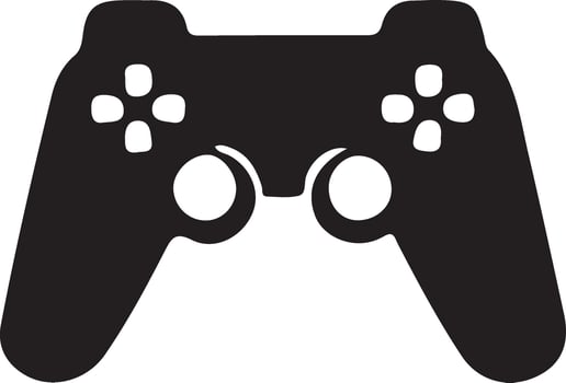 game controller or gamepad flat icon for gaming apps and websites vector