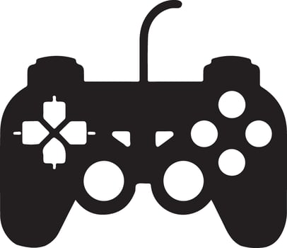 game controller or gamepad flat icon for gaming apps and websites vector