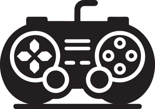 game controller or gamepad flat icon for gaming apps and websites vector