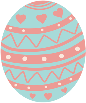 illustration of Easter eggs png