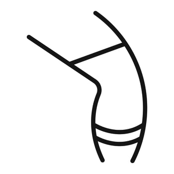 Knee Orthopedic Brace icon vector