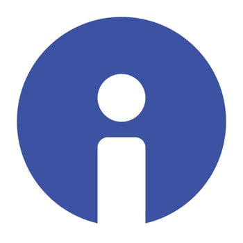 Round icons for information. Guides and explanations. vector
