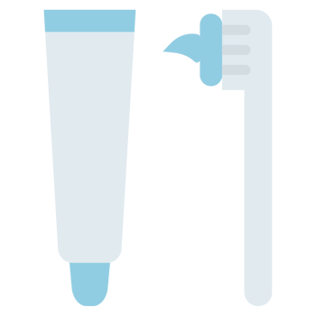 toothbrush and toothpaste. dental care illustration png