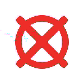 Aiming icon. Gun hit. vector