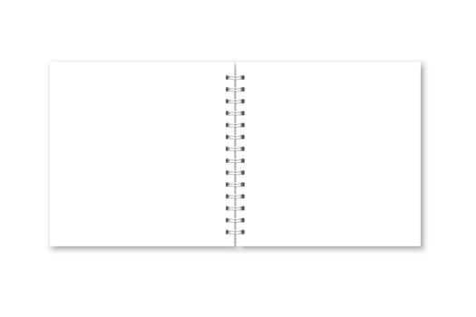 realistic opened notebook cover. vector