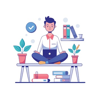 Realistic Office Moments Illustration Concepts vector