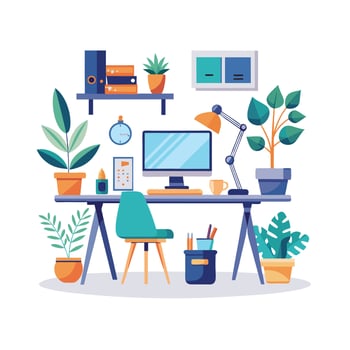 Realistic Office Moments Illustration Concepts vector