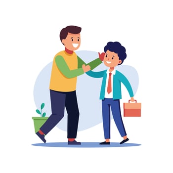 Realistic Office Moments Illustration Concepts vector
