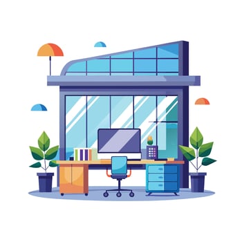 Realistic Office Moments Illustration Concepts vector