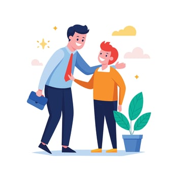 Realistic Office Moments Illustration Concepts vector