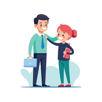 Realistic Office Moments Illustration Concepts vector