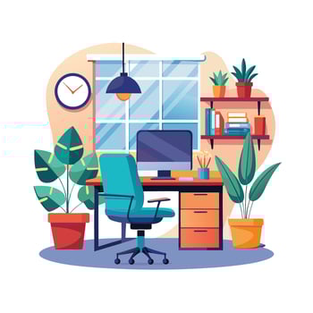 Realistic Office Moments Illustration Concepts vector
