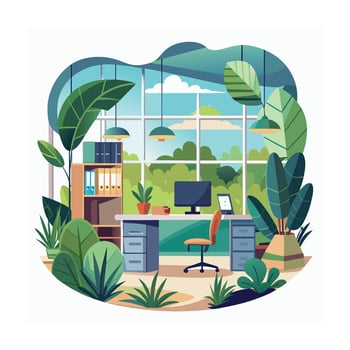Realistic Office Moments Illustration Concepts vector