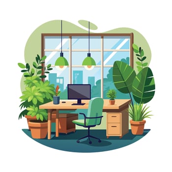 Realistic Office Moments Illustration Concepts vector