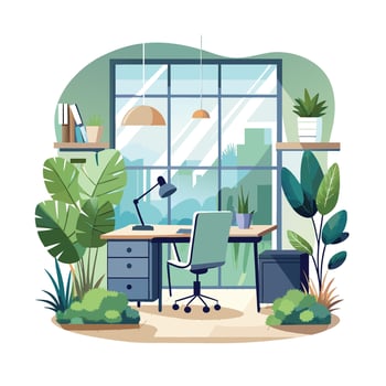 Realistic Office Moments Illustration Concepts vector