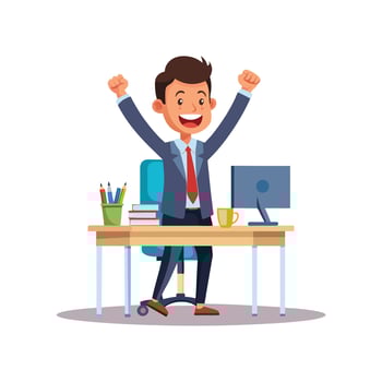 Realistic Office Moments Illustration Concepts vector