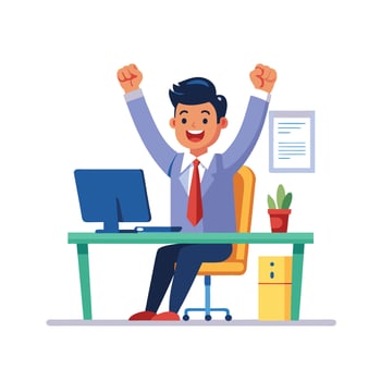 Realistic Office Moments Illustration Concepts vector