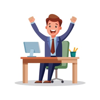 Realistic Office Moments Illustration Concepts vector