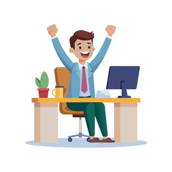 Realistic Office Moments Illustration Concepts vector