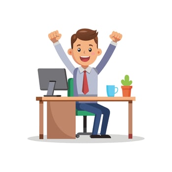 Realistic Office Moments Illustration Concepts vector