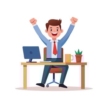 Realistic Office Moments Illustration Concepts vector