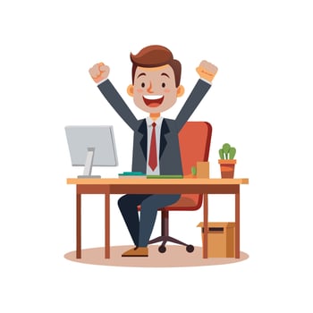 Realistic Office Moments Illustration Concepts vector