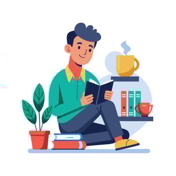 Realistic Office Moments Illustration Concepts vector