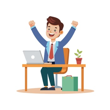 Realistic Office Moments Illustration Concepts vector