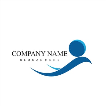 People care logo with design illustration vector